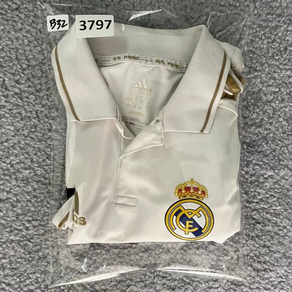 Adidas Athletic Soccer Shirt Youth Large White Ronaldo 7 Clima Cool Short Sleeve - Picture 7 of 7